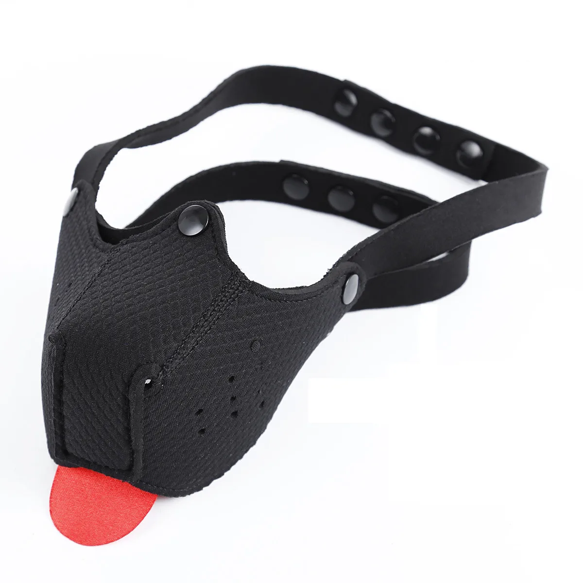 Универсальная съемная маска на половину лица в виде собаки латексная для косплея