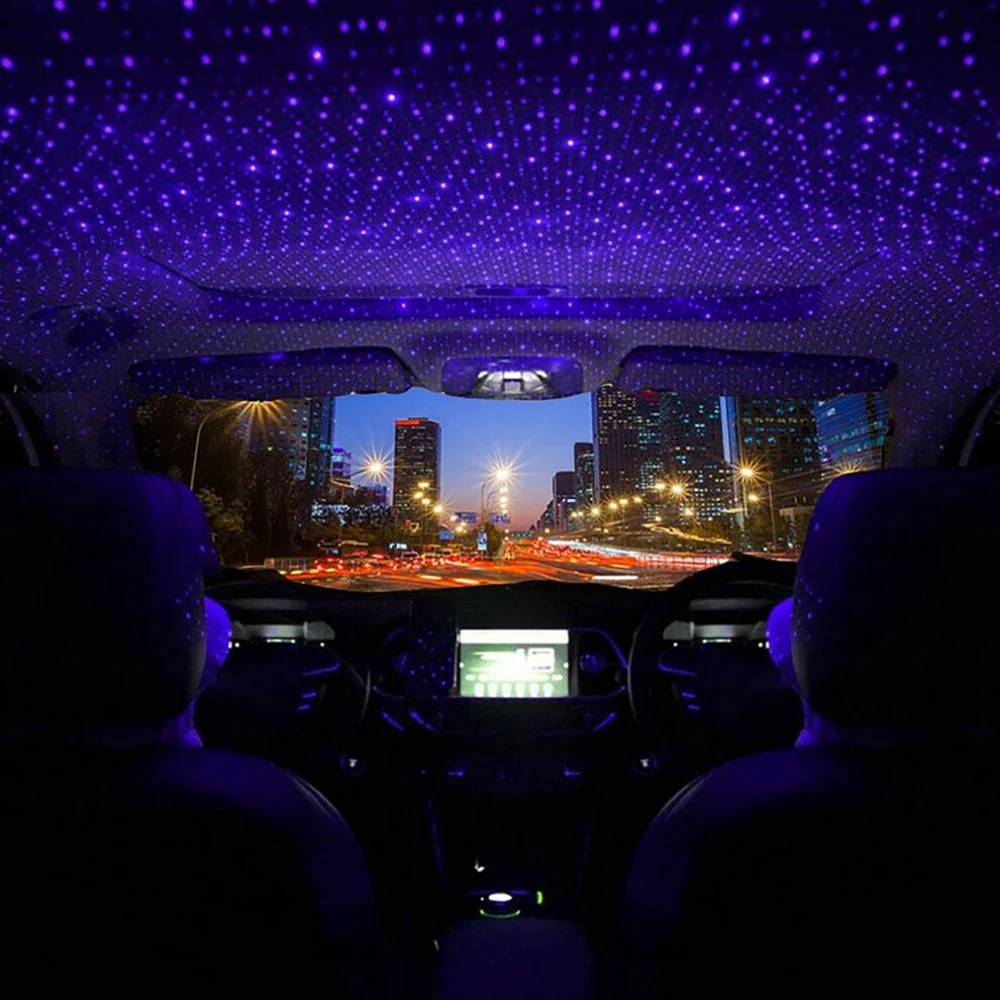 

Car Roof Star Light Interior LED Starry Laser Atmosphere Ambient Projector USB Auto Decoration Car Interior Decor Light