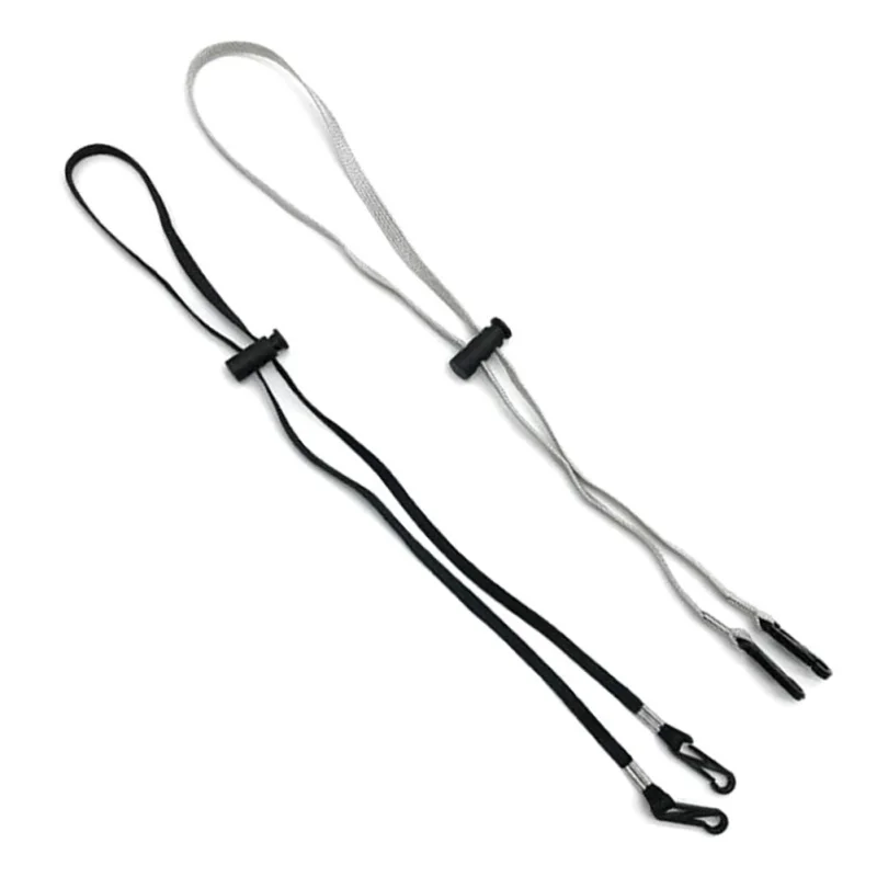 

10Pcs Removable Elastic Hat Chin Cord Straps Adjustable Cord Fasteners Sports Hats Camping Wind Clip Lanyard Cords New