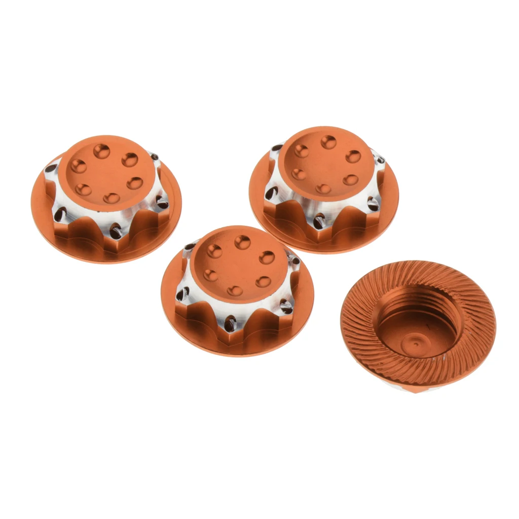 

4pc 1/8 Radio Control Car 17mm Wheel Hex Nut Cover For HSP 94762 94886 Parts