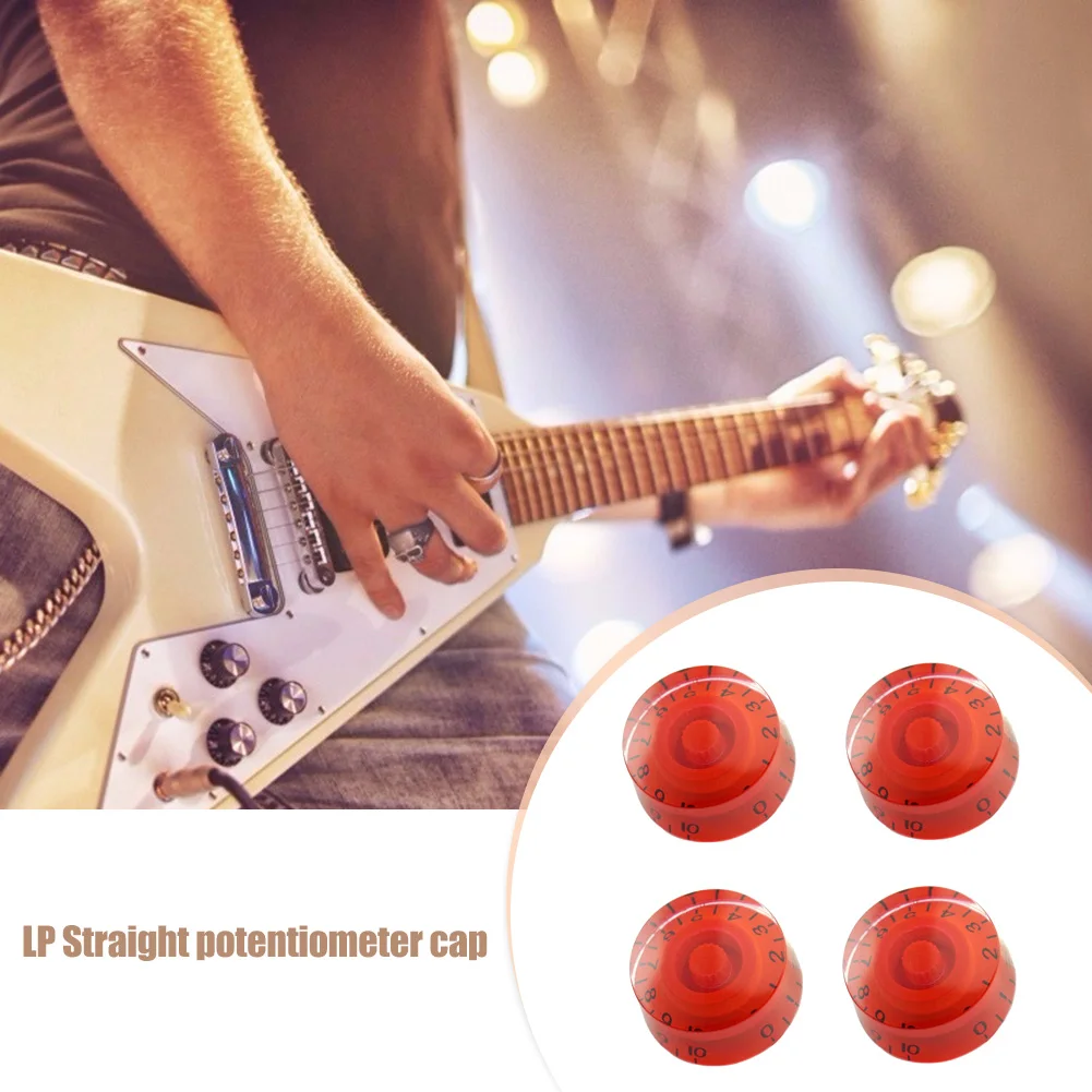 4 stücke klassische elektrische gitarre potentiometer kappe gitarre volume tone knob knopf für epi lp musical intrument mithelfer liefert fr