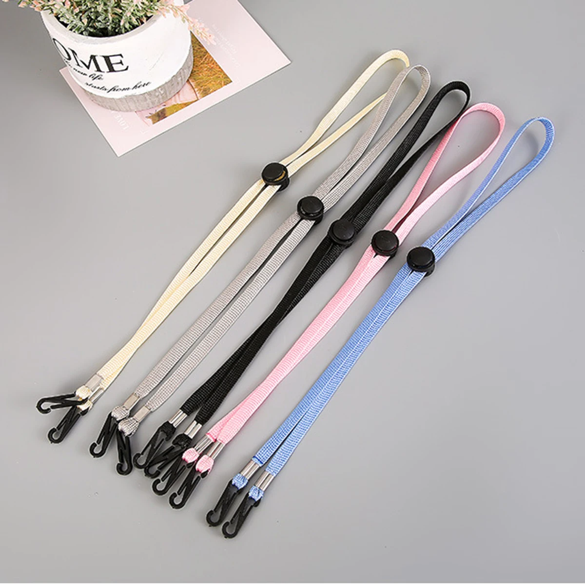 

Simple 70cm long Mask Chain Solid Color Lanyard Sunglasses Strap Eyeglass Chain Reading Glasses Chain String Holder Neck Cord