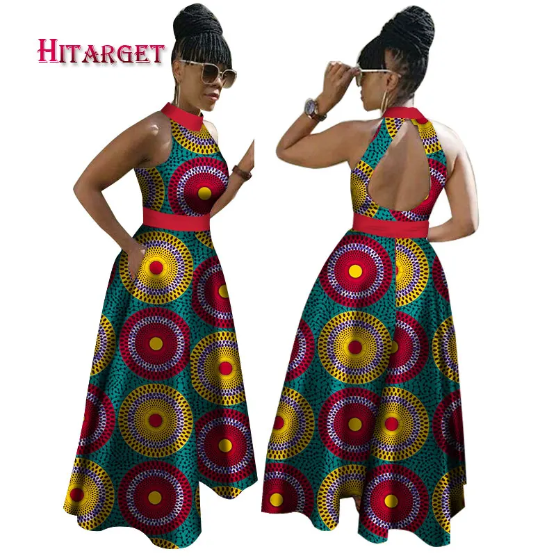 Новинка 2020 африканские платья с вощеным принтом для женщин вечерние из хлопка
