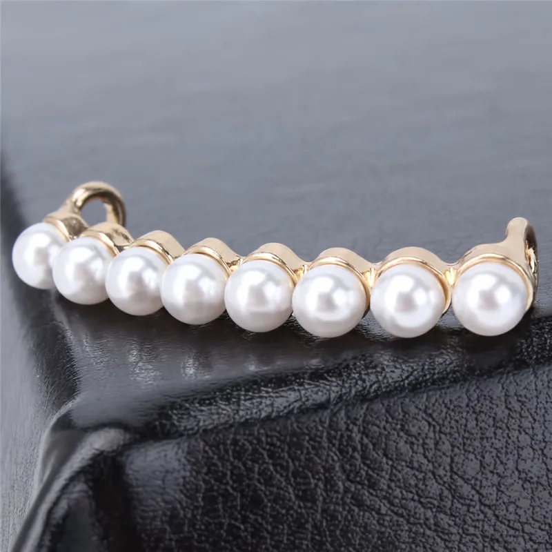 1 Piece Shoelaces Decoration White Pearl Shoe Accessories Women Shoes Decorative Accessory Beautiful Lovely Shiny Clip Pearls | Обувь