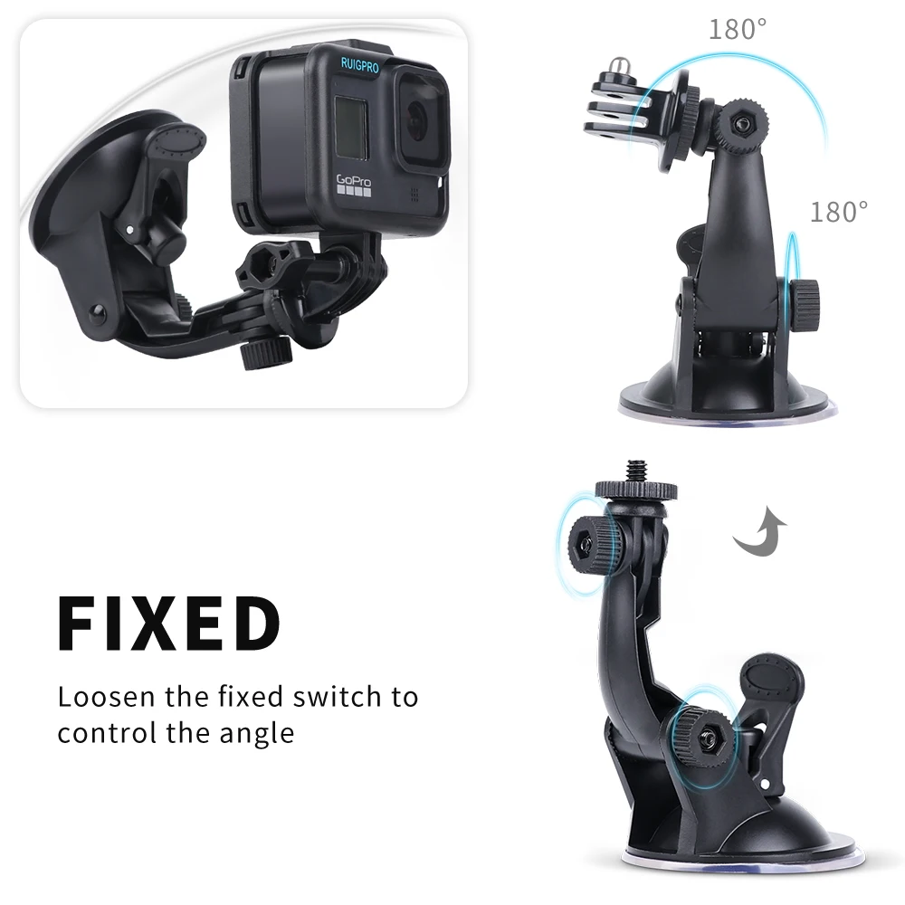 Автомобильный держатель на присоске LANBEIKA адаптер для крепления штатива GoPro Hero 11 10