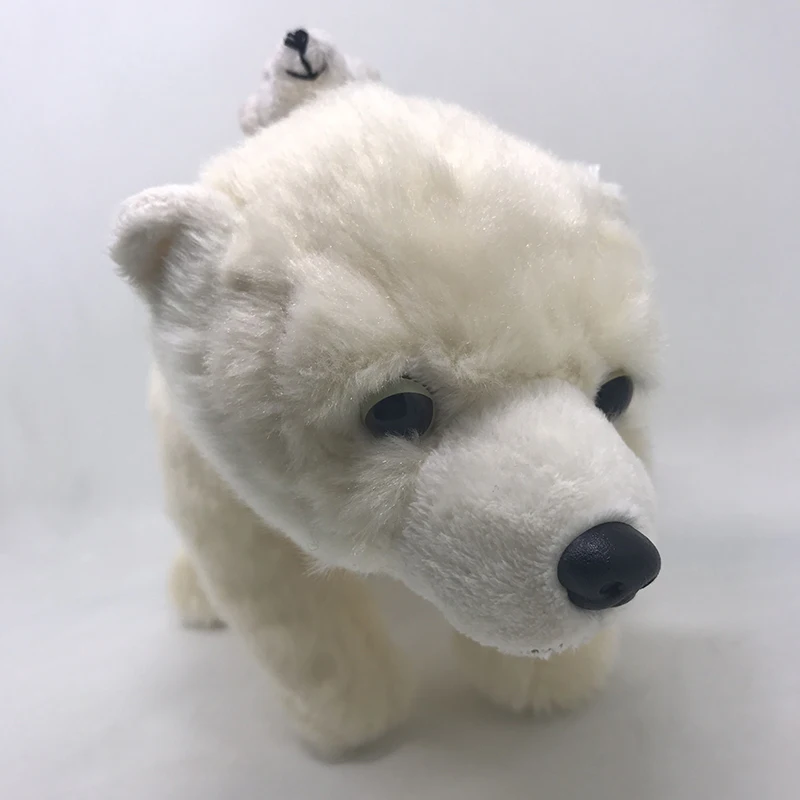 Оригинальная модель белого медведя плюшевая игрушка в виде животного кукла