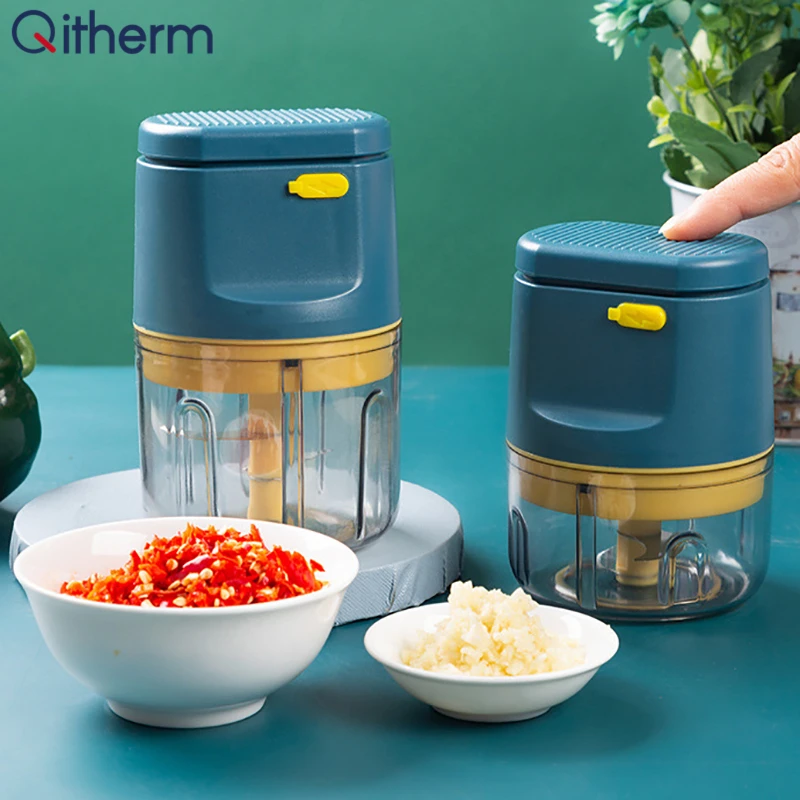 Электрическая мясорубка Беспроводная портативная измельчитель для чеснока