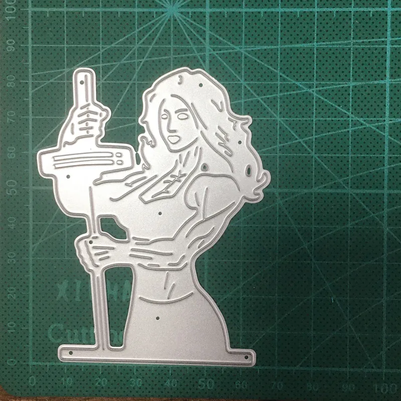 Металлические штампы для вырезания форма солдата женщина украшение сделай сам