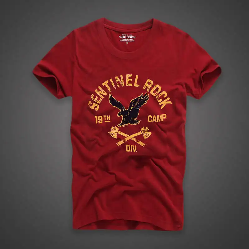 Мужская хлопковая футболка с принтом Повседневная из 2021 хлопка коротким рукавом