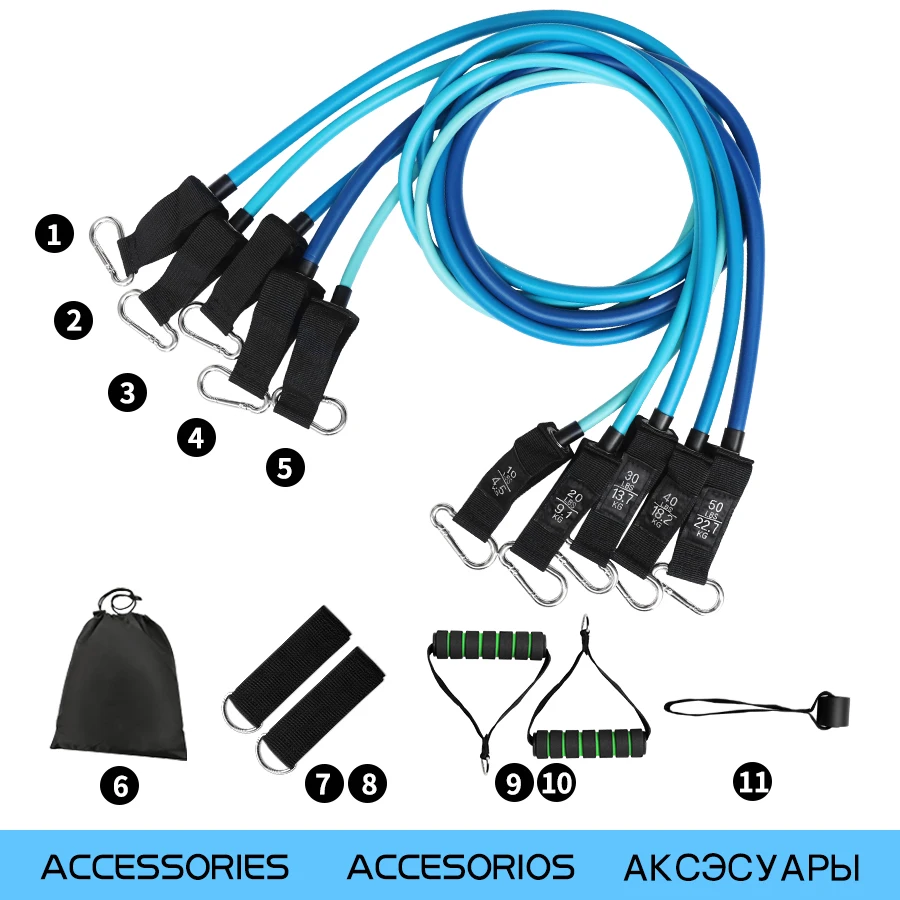 Эластичная Трубка для фитнеса Резиновая лента упражнений экспандер тренировок