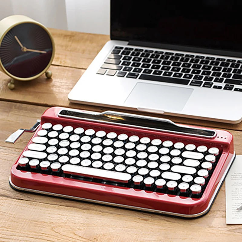 Механическая Bluetooth клавиатура PENNA в стиле ретро 85 клавиш Cherry MX Swift Keyclick Steam Punk