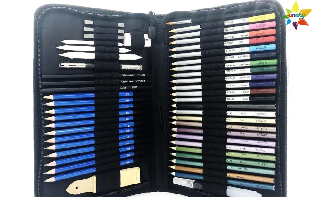 51 шт./компл. набор карандашей для рисования карандаш начинающих 3 мм большой яркий