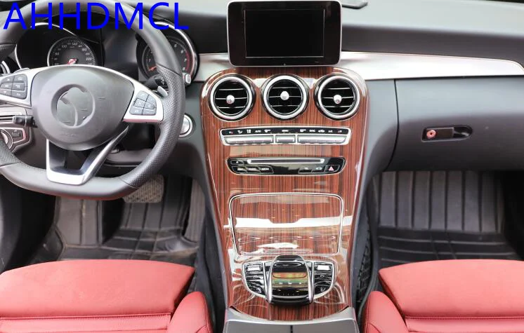 

Car Interior Sequins Mouldings Modification Decorative Trim Frame Wooden Color For C Class GLC200 GLC260 GLC300L 2015 2016 -2018