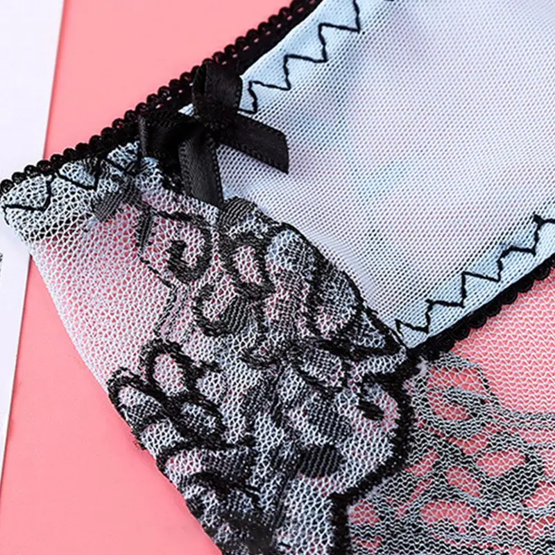 

2019 New Sexy Fashion Underwear Women Panties embroidery low-waist lace Trousers Pure Cotton Crotch Lace Briefs for Women