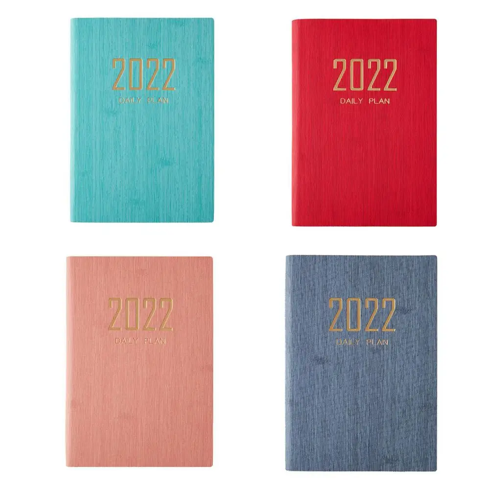 

2022 Jan-2022 Dec Journal Agenda Notebook A5 PU Diary Notepads Weekly Monthly Schedule Planner Gift Book School Stationery