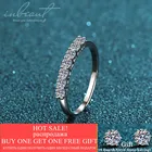 Кольцо с муассанитом inbeaut VVS1, круглое изысканное D-образное изделие, превосходная огранка, бриллиант, 0,28 карат, Повседневная элегантная бижутерия