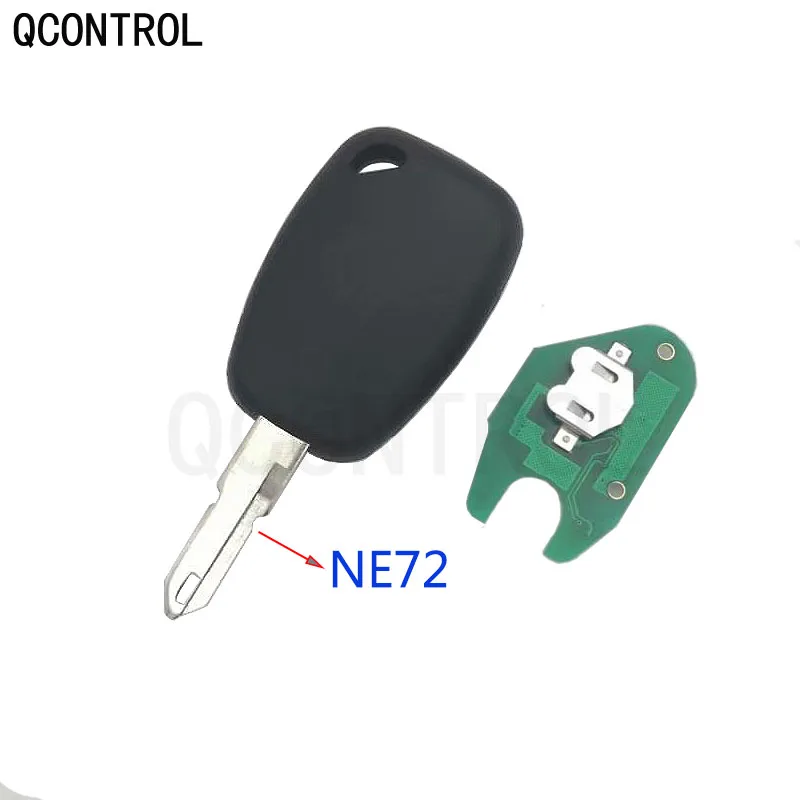 QCONTROL 2 кнопки дистанционного ключа автомобиля подходит для Renault Vivaro Movano traffic, Master Kangoo PCF7946 чип 433 МГц NE72/VAC102 лезвие