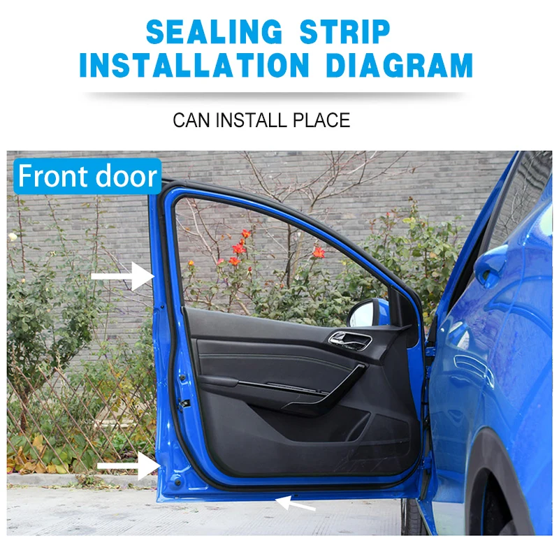 Резиновая уплотнительная лента для дверей автомобиля 1 шт. задняя и правая двери