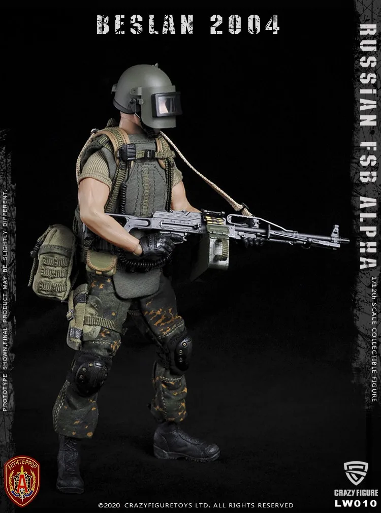 CrazyFigure LW010 русская Альфа спецназ машина Gunner 1/12 фигурку|Игровые фигурки и