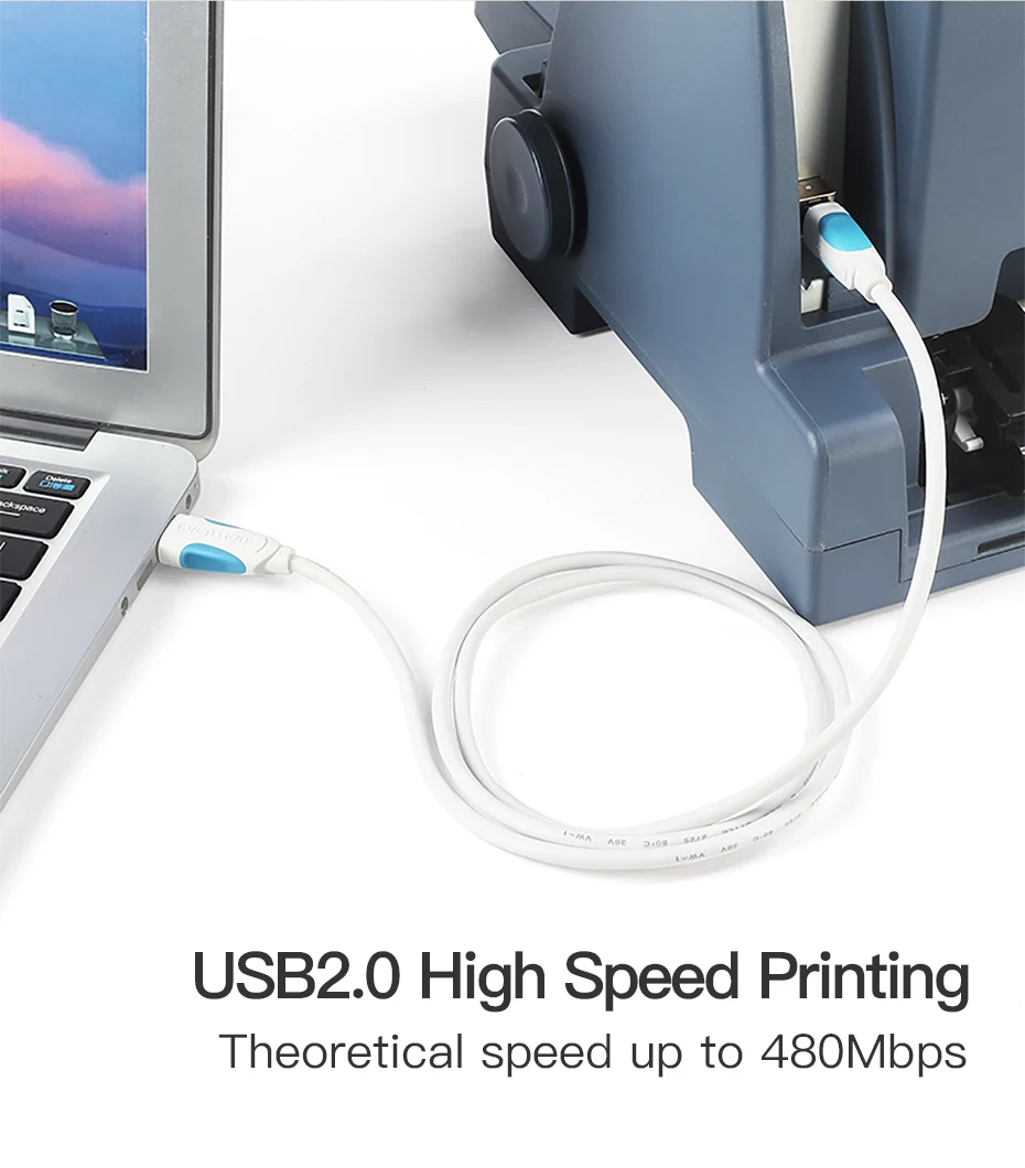 Vention USB 2,0 кабель для печати USB 2,0 type A Male-B Мужской синхронизатор сканер данных usb-кабель для принтера 1,5 m 3m для принтера hp canon epson