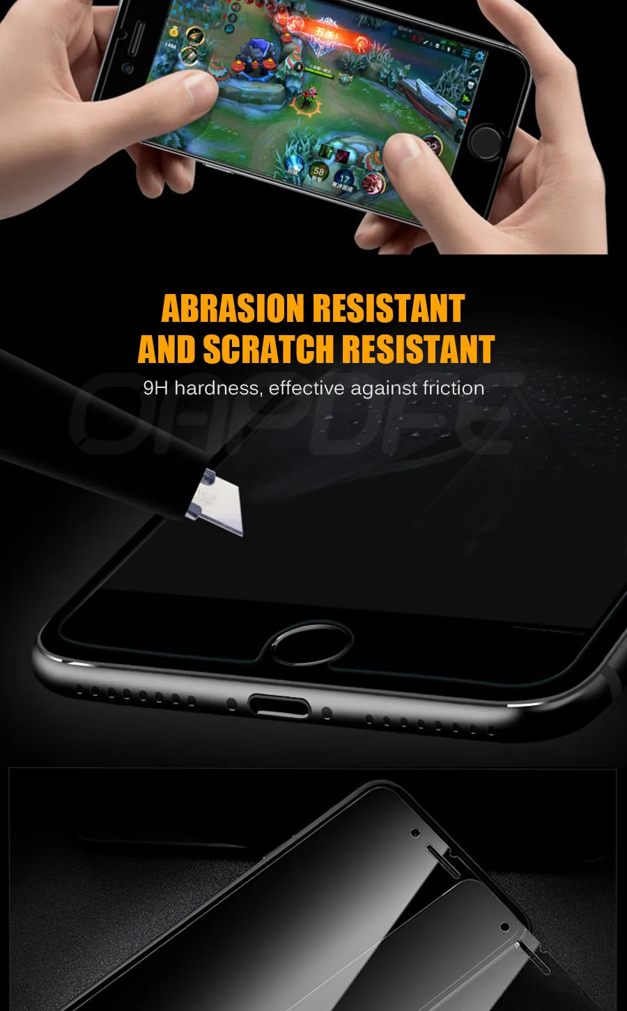 Защитная пленка из закаленного стекла для iPhone X, XR, XS, 11 Pro, MAX, защитная пленка для экрана iPhone 7, 6, 6 S, 8 Plus, 5, 5S, SE