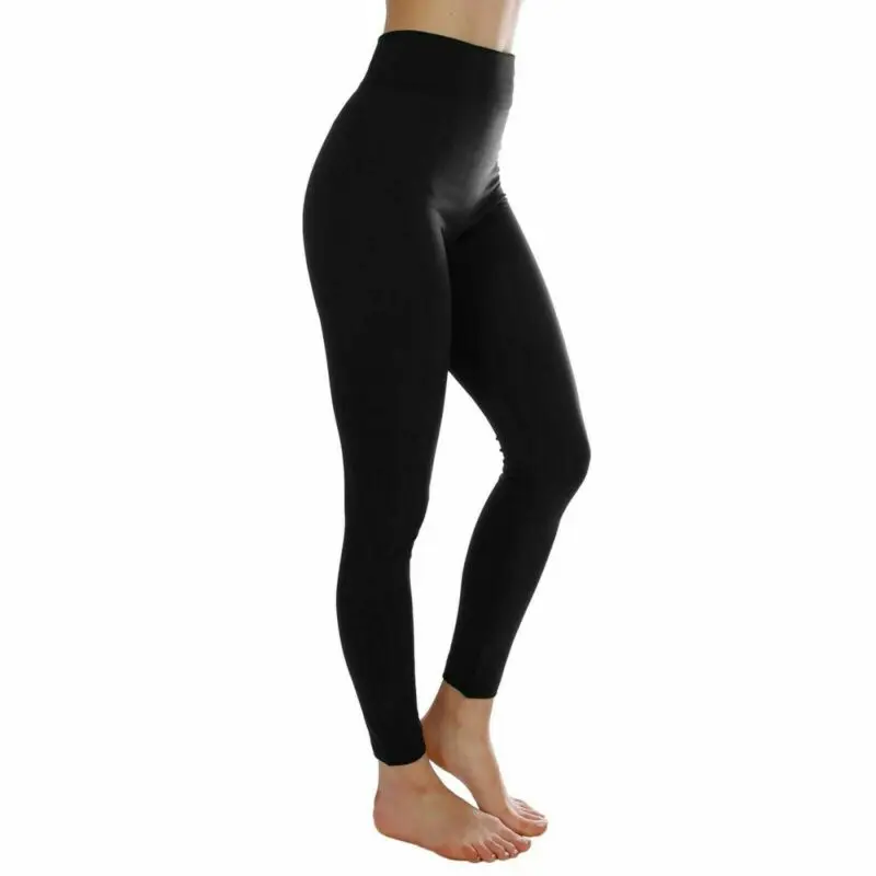 

Fashion High Waist Fitness Leggings Women Workout Push Up Trousers Solid Pants Thermal Underwear Bottoms
