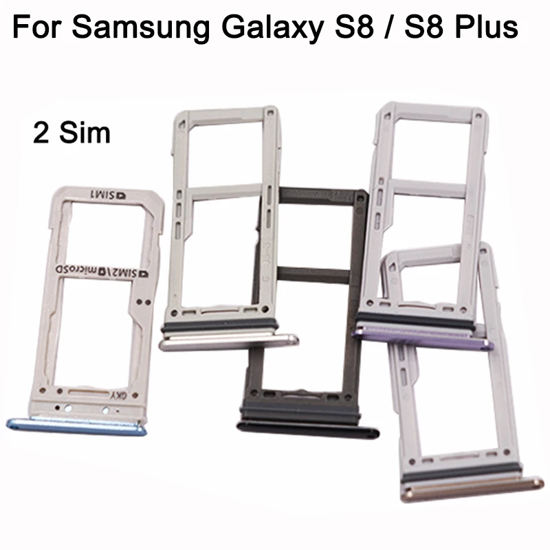 Новый лоток для сим-карты Samsung Galaxy S8 G950 / Plus G955 держатель Sim-карты разъем с одной