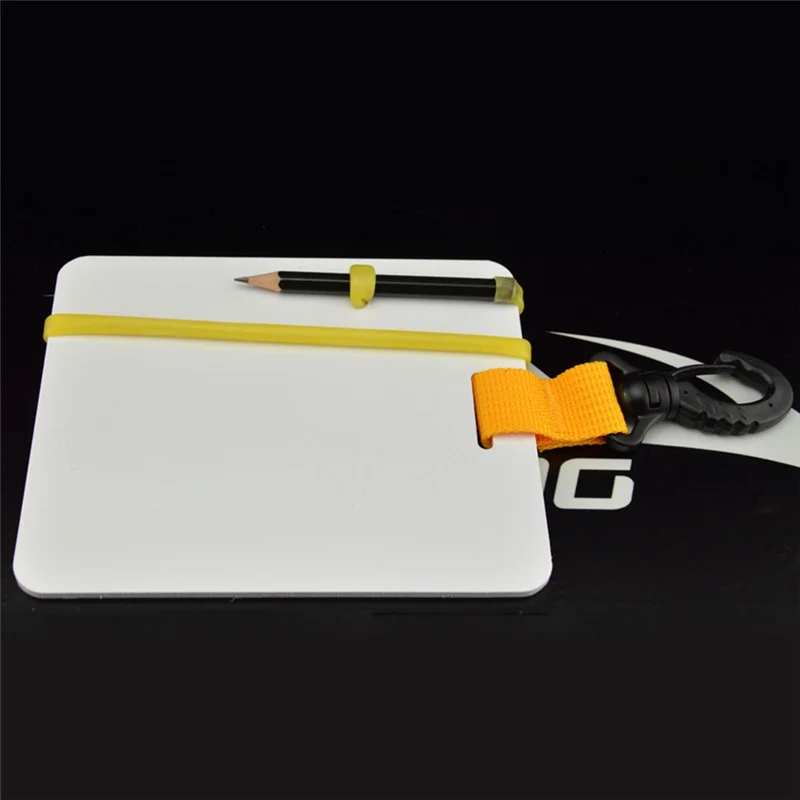 

Underwater Writing Slate Diving Wordpad Gear Board With Swivel Clips And Pencil For Water Sport Diving Swimming