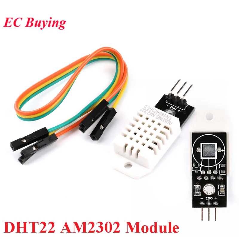 Цифровой модуль DHT22 с датчиком температуры и влажности, модуль AM2302 для Arduino Electronic DIY, строительные блоки с кабелем