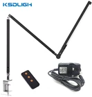 Зажим длинные руки Настольная лампа 3 Яркость затемнения складной регулируемый современные светодиодные настольные лампы для изучения Спальня офисные Бизнес читать