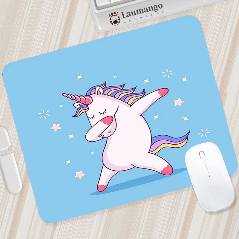 Коврики для мыши девочек с милым мультяшным единорогом коврик Аниме-ПЭД