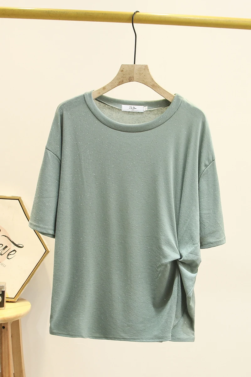 

2021 New Spring Summer Women Female Sexy Polyester Oversize Plus Size t-shirt Brand tShirt Outwear