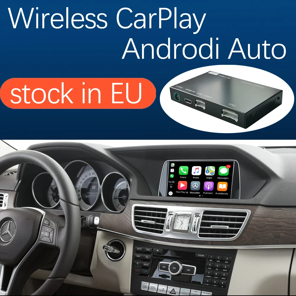 Беспроводной автоматический интерфейс Apple CarPlay Android для Mercedes Benz A B C E Class W176 W246 CLA GLA