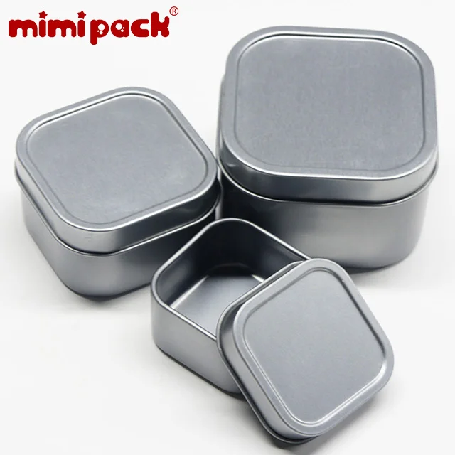 24 шт mimipack квадратной формы жестяная банка рождественские контейнеры для