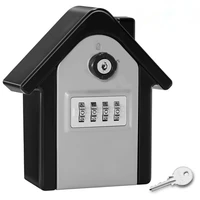 big password key lock box outdoor wall mounted key safe box weatherproof 4 digit combination keys storage lock boxes