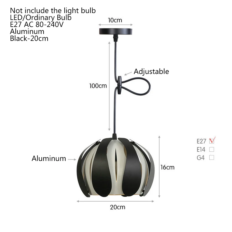 Сельская Скандинавская Подвесная лампа современный светодиодный светильник E27 в