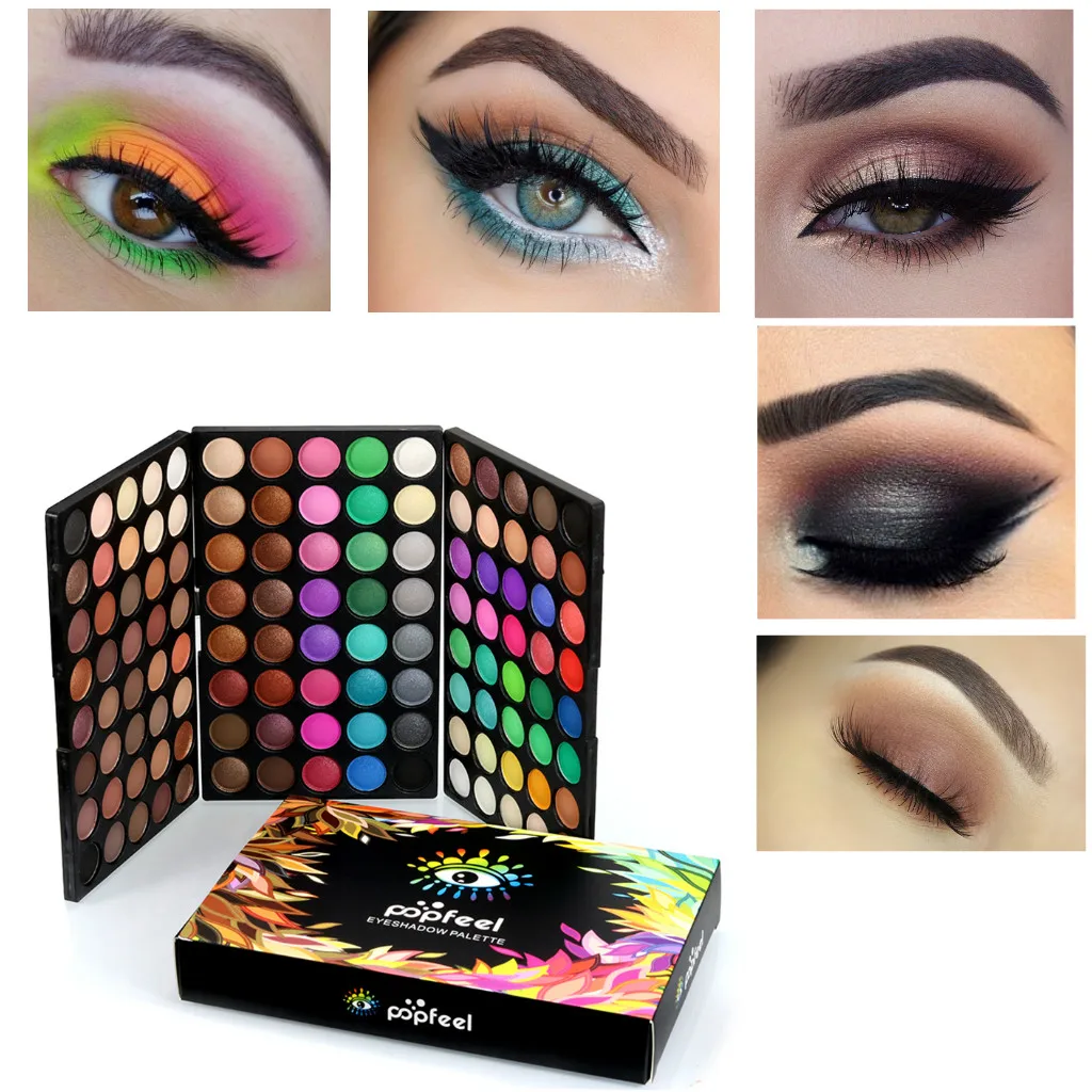 

Full 120 Colours Eyeshadow Shimmer Matte Eye Shadow Palette Makeup Kit Beauty Cosmetics Box