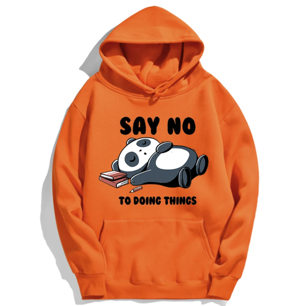 

Мужская толстовка с капюшоном Say No To Doing Things, пуловеры в стиле хип-хоп, пуловеры больших размеров для мужчин