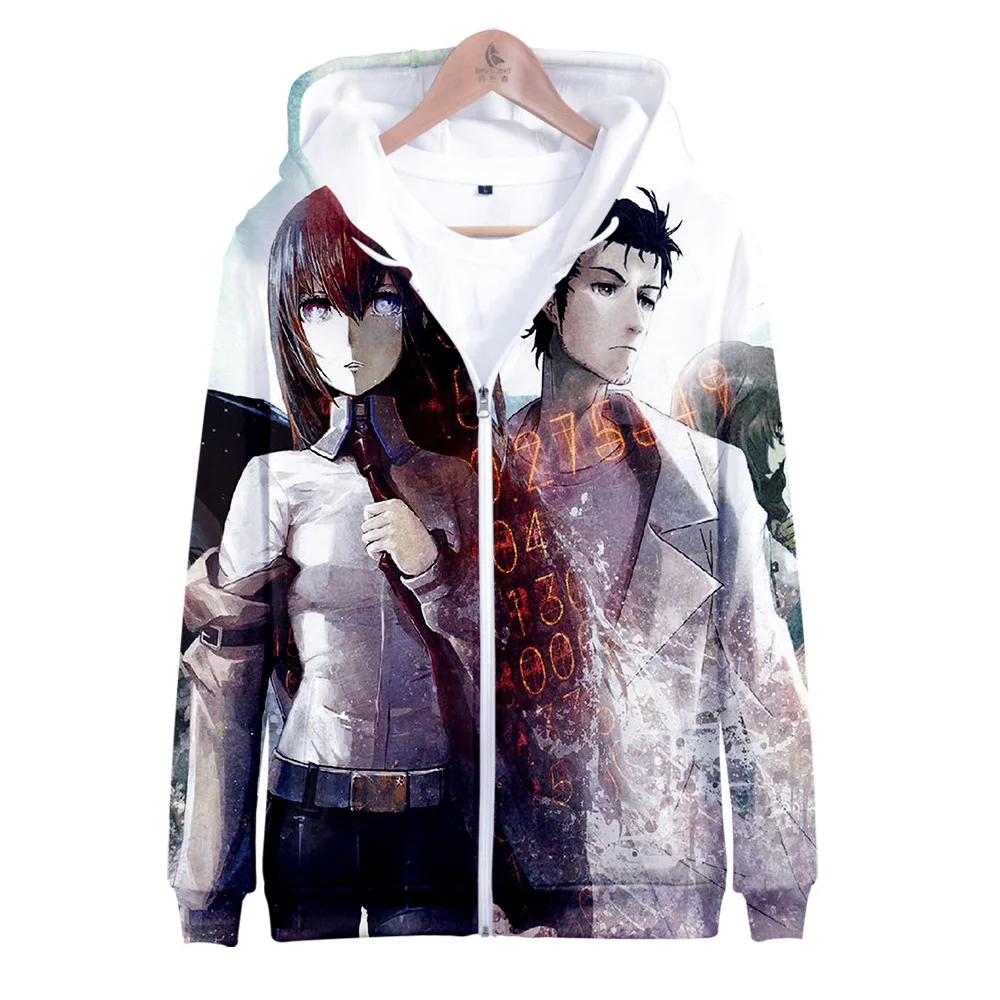 Толстовка с капюшоном для мужчин и женщин свитшот на молнии японским аниме