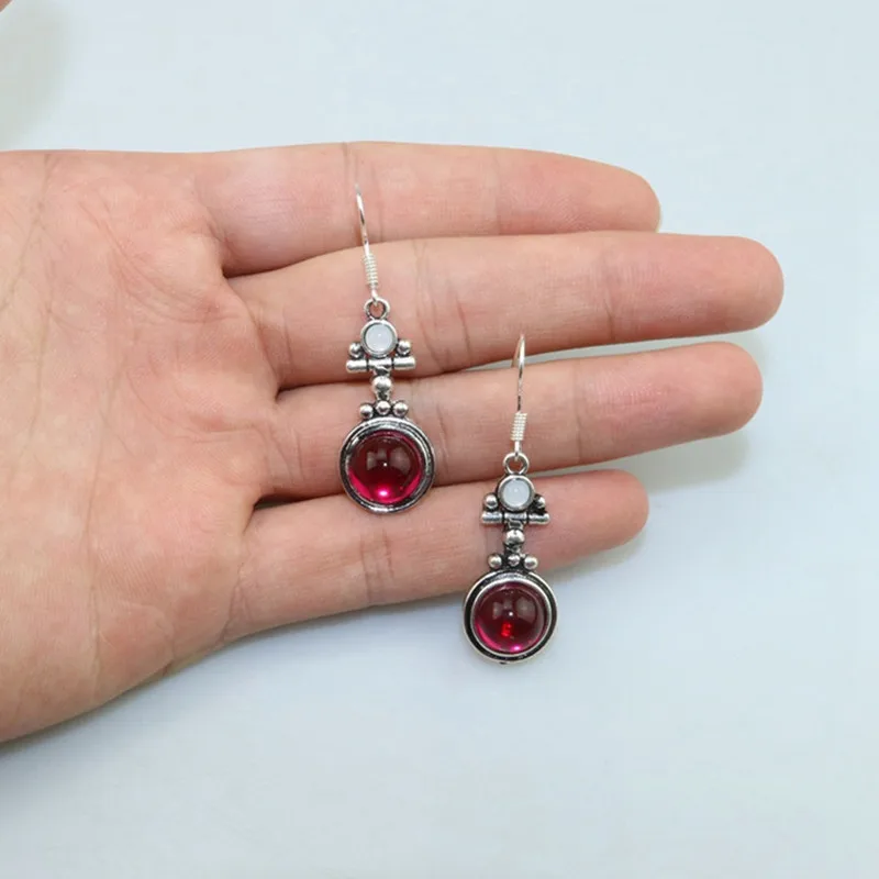 Женские серьги-подвески с лунным камнем Blaike вечерние сережки в стиле бохо из