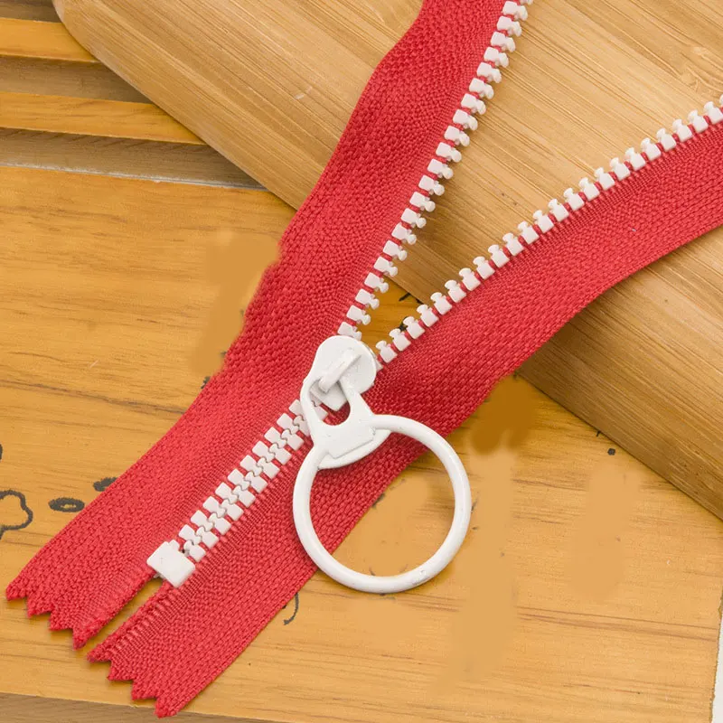 Застежки-молнии из смолы 15-35 см скользящая головка для швейных сумок кошелек