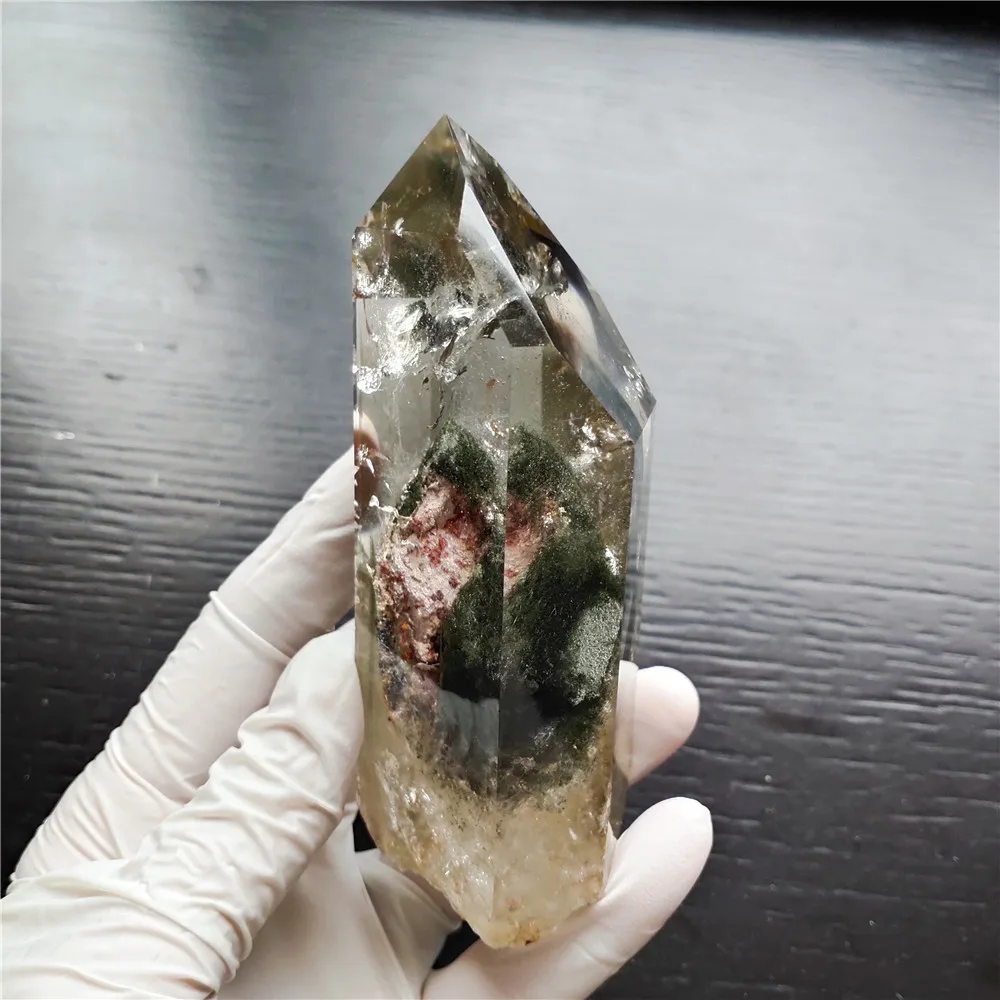 Натуральные Phantom Quartz Point Ghost Crystal Wand Himalaya натуральные лечебные камни для домашнего