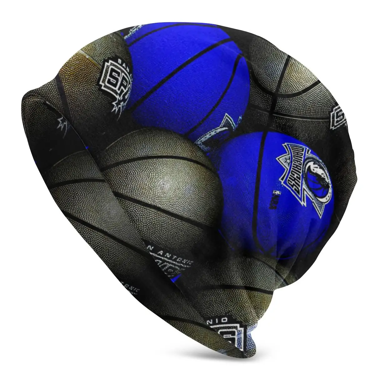 

Basketball Player,Blue Balls Beanies Pullover Cap Comfortable , Adult Men's Woman Knit Hat