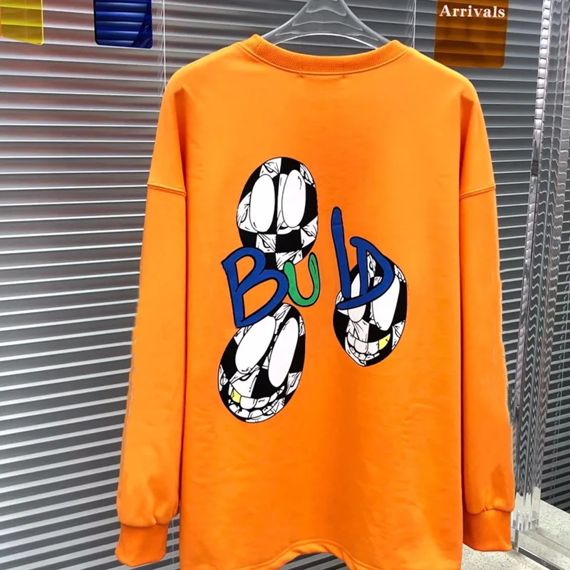 

Осень-зима 114857, Модный классический брендовый Роскошный дизайнерский Повседневный свободный свитер унисекс с круглым вырезом и длинным ру...