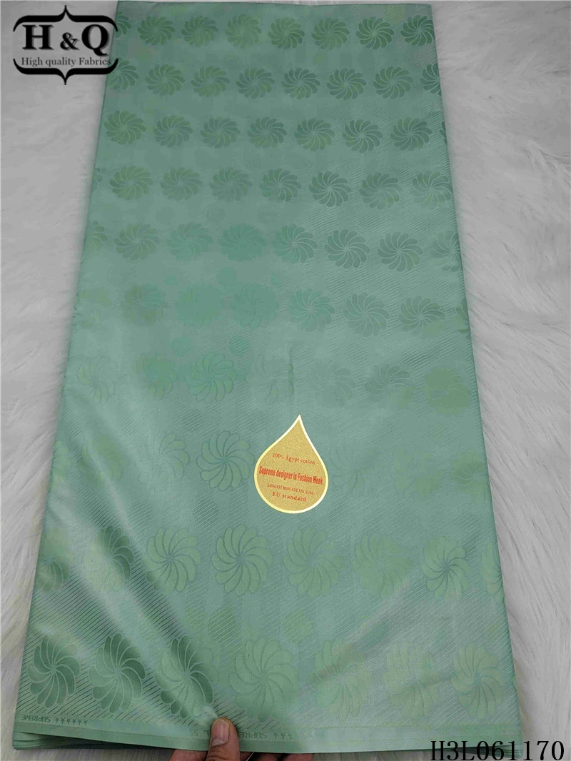 

H&Q newest french bazin lace fabric 5 yards ebroidery african lace fabric nigerian tulle mesh for women sewing party dresses