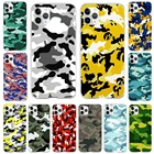 Силиконовый чехол для iPhone 12 Mini 12 Pro Max Камуфляж Военный камуфляж мягкий TPU чехол для телефона Apple iPhone 12Pro 360 Защитный