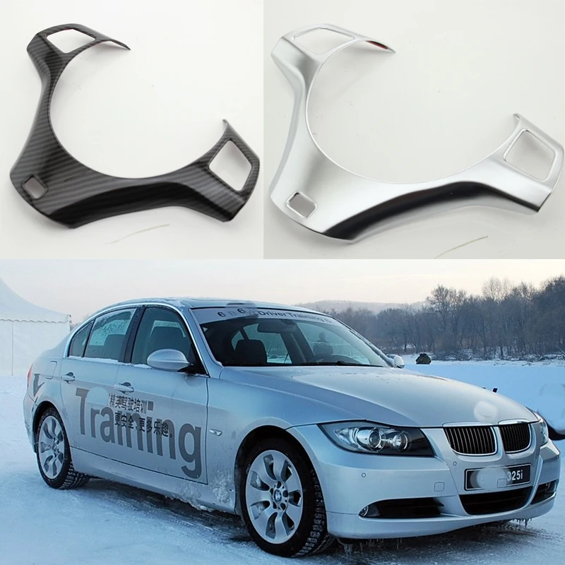 

Декоративный чехол на руль в стиле автомобиля из углеродного волокна, отделочные молдинги для BMW 3 серии E90 E92 E93 2005-2012 LHD