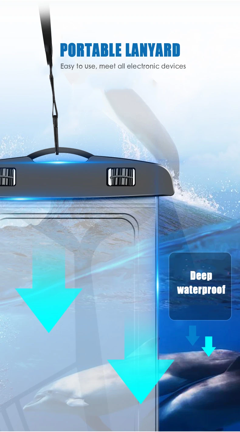 Универсальный Водонепроницаемый Чехол для смартфона чехол плавания