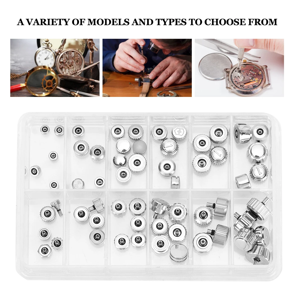 60 шт./набор набор деталей для часов из нержавеющей стали | Наручные часы