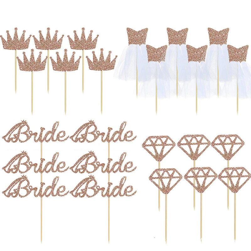 4 шт Свадебные вечерние топперы для кексов флажки торта свадебные украшения